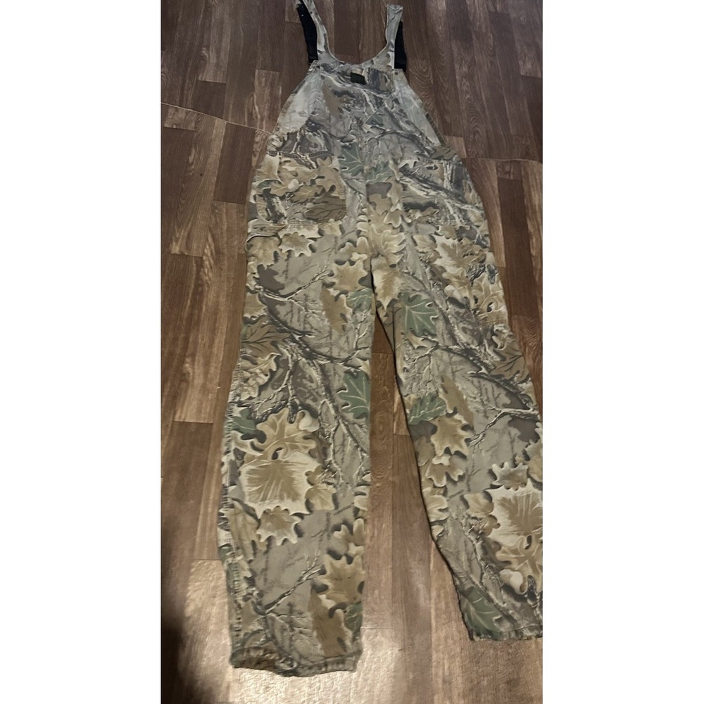 Liberty Bib Overalls Mens  Camo Realtree Hunting Carpenter 42 Regular Vintage